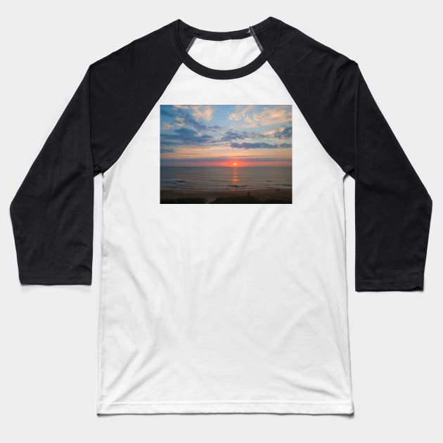 Sunrise in Kill Devil Hills, NC Baseball T-Shirt by Ckauzmann